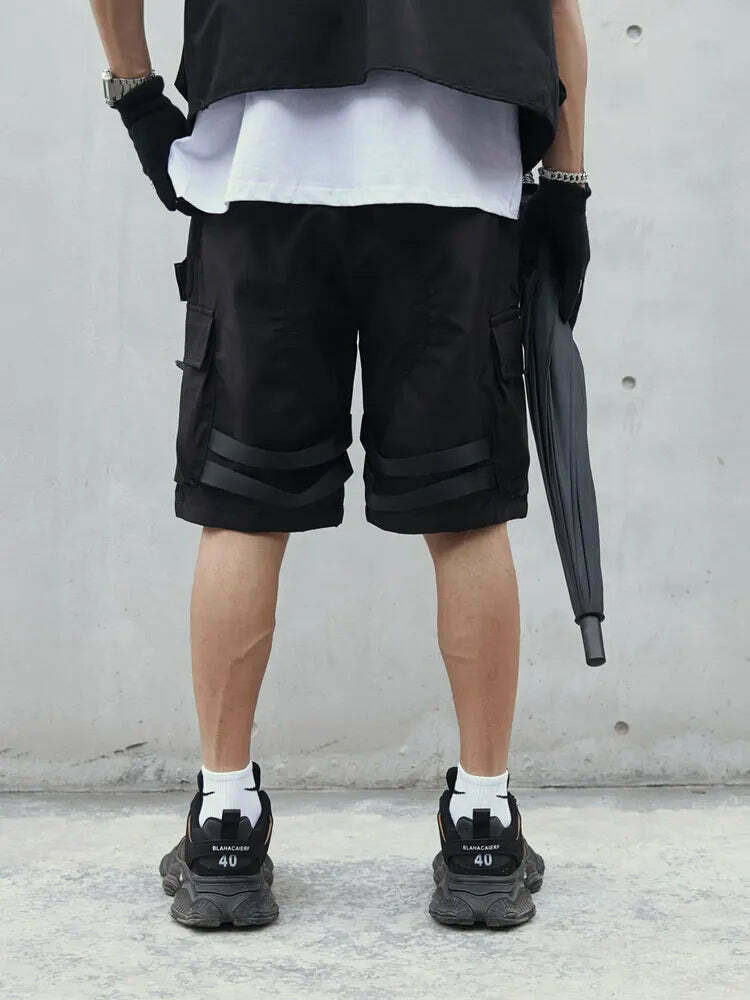 Y2K Aesthetic Cargo Skirt: Coquette Style Grunge Fashion for Women - Tactical Utility Cargo Shorts