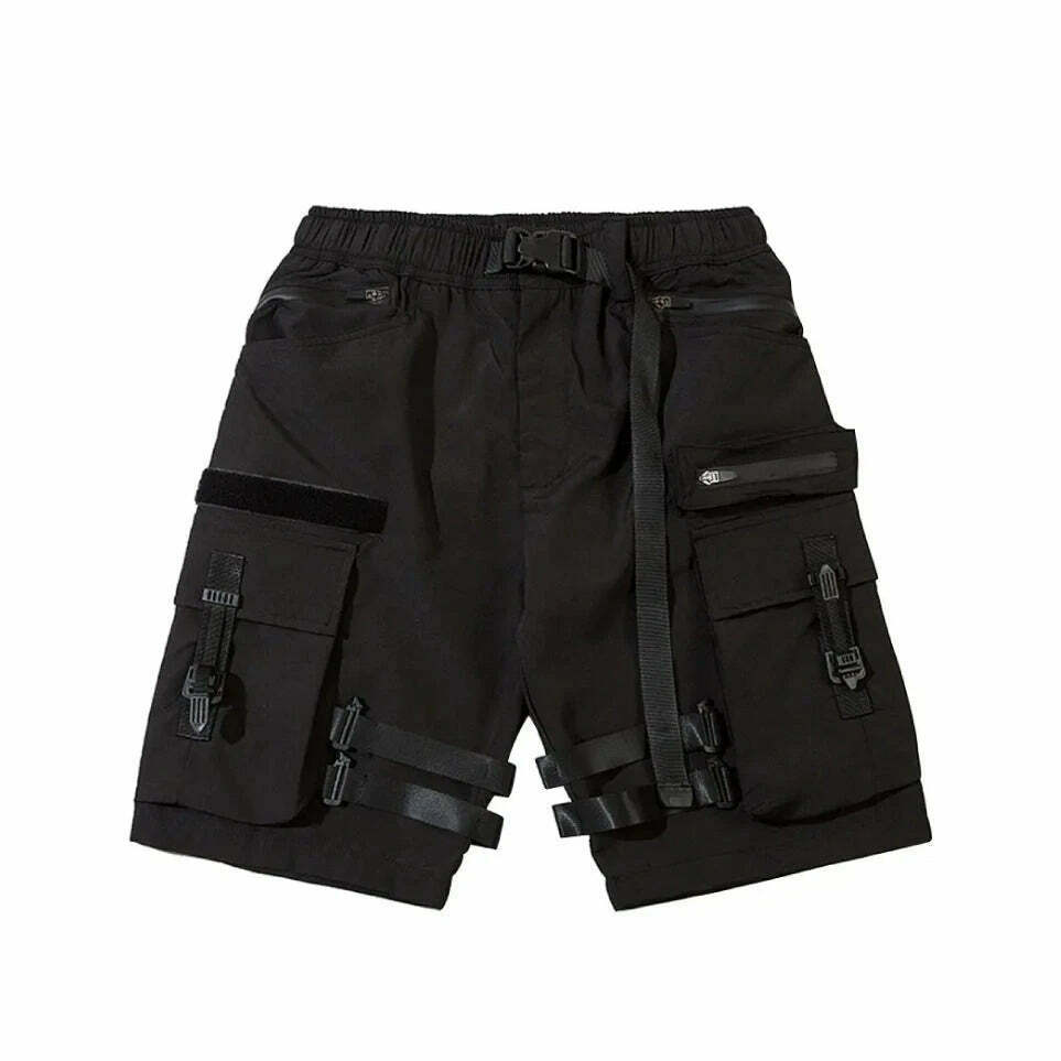 Y2K Aesthetic Cargo Skirt: Coquette Style Grunge Fashion for Women - Tactical Utility Cargo Shorts