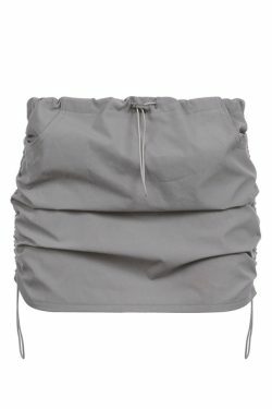 Y2K Aesthetic Cargo Skirt: Coquette Style Grunge Fashion for Women