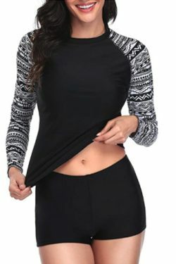 Y2K Aesthetic Cargo Skirt: Coquette Style Grunge Fashion Print Long Sleeve Slim Split Bikini