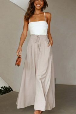 Y2K Aesthetic Cargo Skirt: Coquette Style Grunge Fashion with Casual Wide-Leg Loose Fit