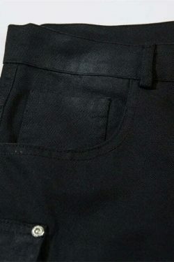 Y2K Aesthetic Cargo Skirt: Coquette Style Grunge Fashion with Pastel Goth Vibes