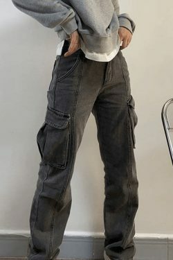 Y2K Aesthetic Cargo Skirt: Coquette Style Grunge Fashion with Pastel Goth Vibes