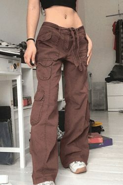 Y2K Aesthetic Cargo Skirt: Coquette Style Grunge Fashion with Pastel Goth Vibes