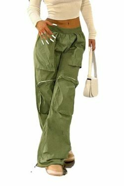 Y2K Aesthetic Cargo Skirt: Coquette Style Grunge Fashion with Pastel Goth Vibes