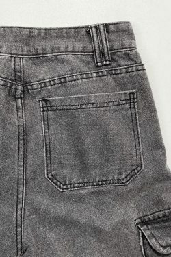 Y2K Aesthetic Cargo Skirt: Coquette Style Grunge Fashion with Pastel Goth Vibes