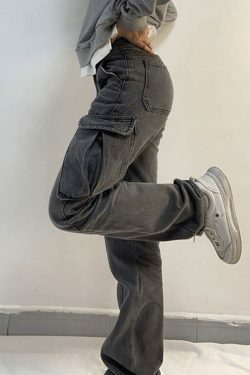 Y2K Aesthetic Cargo Skirt: Coquette Style Grunge Fashion with Pastel Goth Vibes