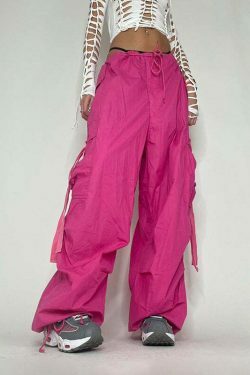 Y2K Aesthetic Cargo Skirt: Coquette Style Grunge Fashion with Pastel Goth Vibes