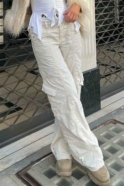 Y2K Aesthetic Cargo Skirt: Coquette Style Grunge Fashion with Pastel Goth Vibes