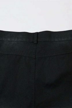 Y2K Aesthetic Cargo Skirt: Coquette Style Grunge Fashion with Pastel Goth Vibes