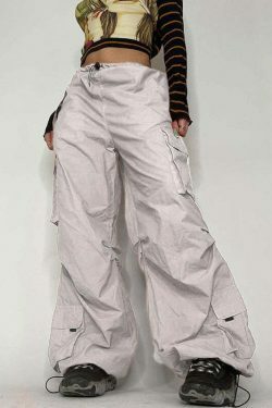 Y2K Aesthetic Cargo Skirt: Coquette Style Grunge Fashion with Pastel Goth Vibes