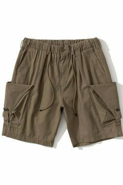 Y2K Aesthetic Cargo Skirt: Coquette Style Grunge Fashion with Relaxed Drawstring