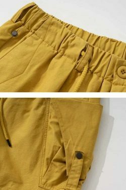 Y2K Aesthetic Cargo Skirt: Coquette Style Grunge Fashion with Relaxed Drawstring