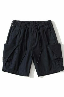 Y2K Aesthetic Cargo Skirt: Coquette Style Grunge Fashion with Relaxed Drawstring