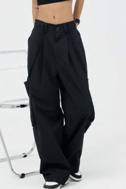 Y2K Aesthetic Cargo Skirt: Coquette Style Grunge Fashion with Street Pocket Patch, Loose Fit