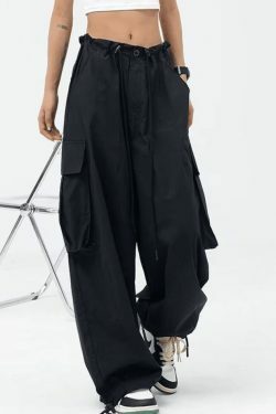 Y2K Aesthetic Cargo Skirt: Coquette Style Grunge Fashion with Street Pocket Patch, Loose Fit