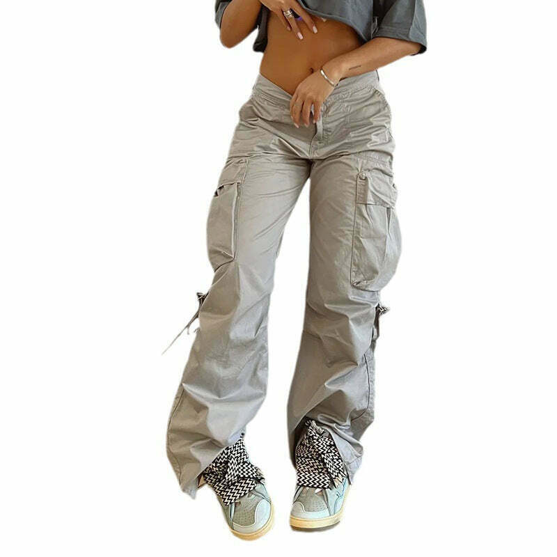 Y2K Aesthetic Cargo Skirt: Coquette Style Grunge Fashion with Street Style Pants and Large Pockets Y2K Aesthetic Cargo Skirt: Coquette Style Grunge Fashion with Street Style Pants and Large Pockets