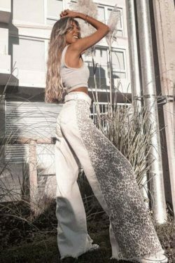 Y2K Aesthetic Cargo Skirt: Coquette Style Grunge Fashion with Stylish Print Stitching Jeans