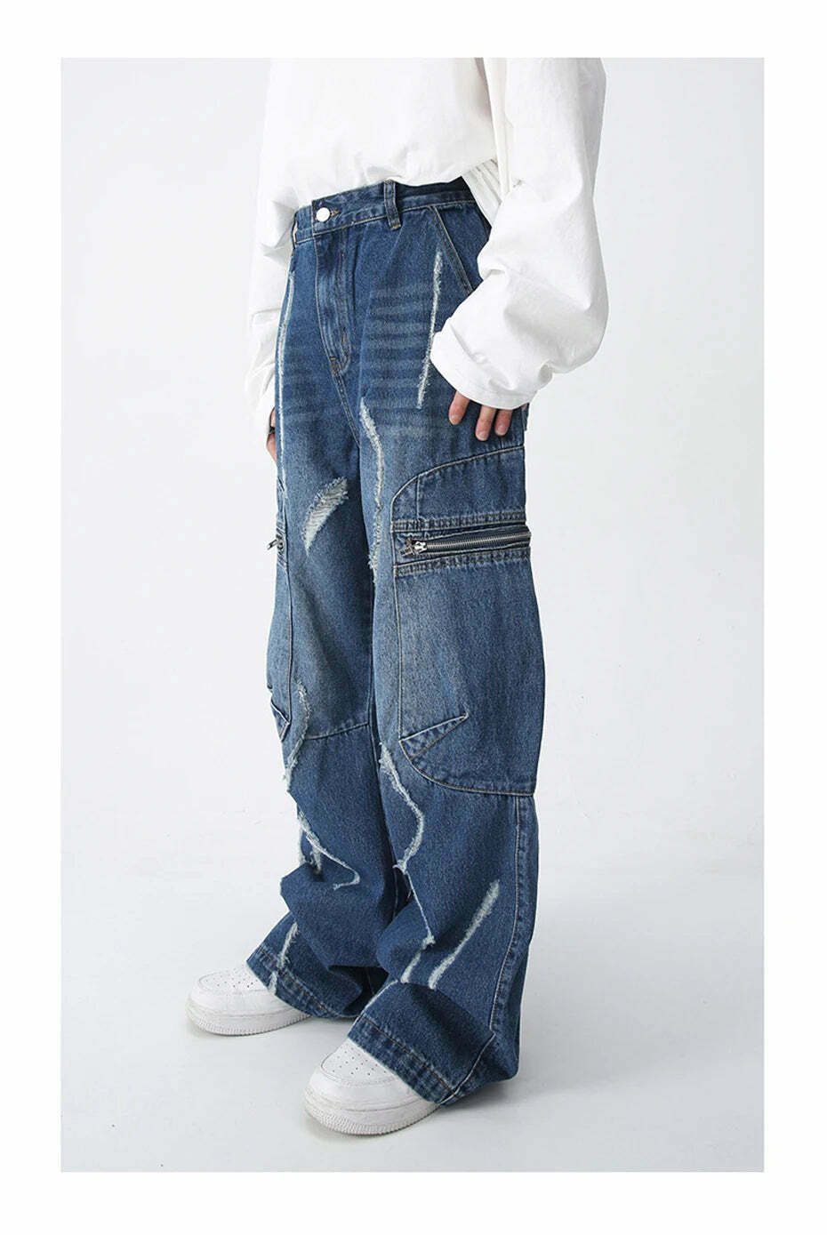 Y2K Aesthetic Cargo Skirt: Coquette Style Grunge Outfit with Loose Fit Cargo Jeans Y2K Aesthetic Cargo Skirt: Coquette Style Grunge Outfit with Loose Fit Cargo Jeans