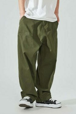 Y2K Aesthetic Cargo Skirt: Coquette Style Grunge Outfit with Loose Fit Skater Pants