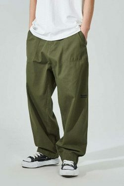 Y2K Aesthetic Cargo Skirt: Coquette Style Grunge Outfit with Loose Fit Skater Pants