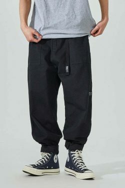 Y2K Aesthetic Cargo Skirt: Coquette Style Grunge Outfit with Loose Fit Skater Pants