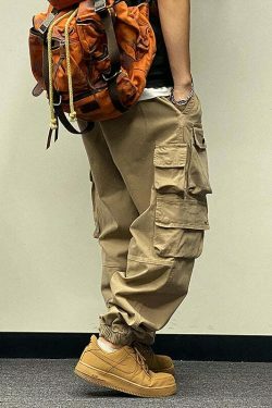 Y2K Aesthetic Cargo Skirt: Coquette Style Grunge Outfit with Pastel Goth Vibes