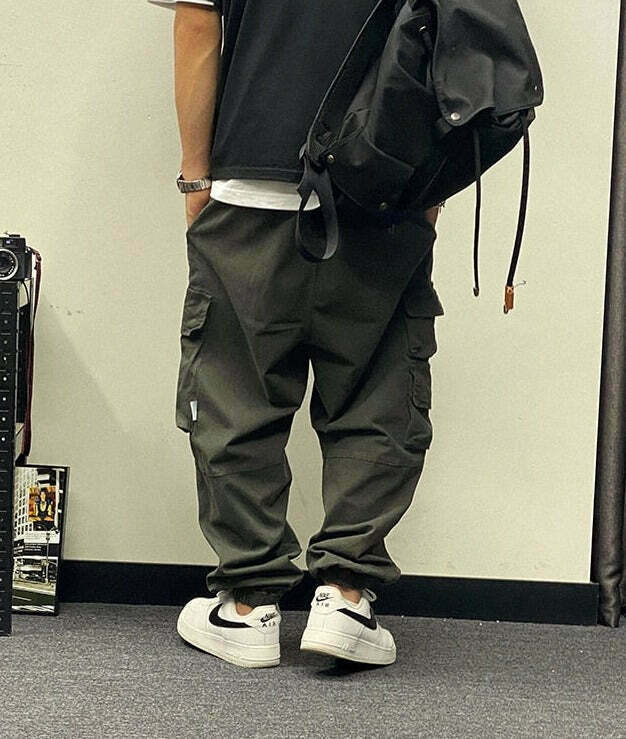 Y2K Aesthetic Cargo Skirt: Coquette Style Grunge Outfit with Pastel Goth Vibes