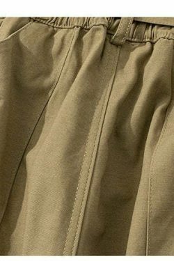 Y2K Aesthetic Cargo Skirt: Coquette Style Utility Joggers for Women