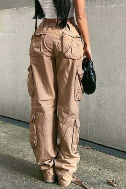 Y2K Aesthetic Cargo Skirt: Coquette Style with Pockets for Women's Fashion