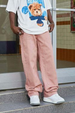 Y2K Aesthetic Cargo Skirt in Coquette Style with Pastel Goth Vibes and Grunge Fashion Influence