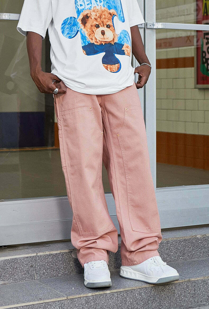 Y2K Aesthetic Cargo Skirt in Coquette Style with Pastel Goth Vibes and Grunge Fashion Influence