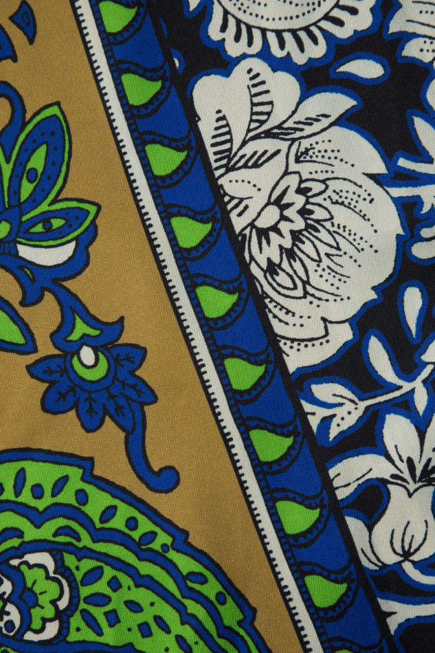 Y2K Aesthetic Cargo Skirt in Paisley Print for Women - Coquette Style Grunge Fashion