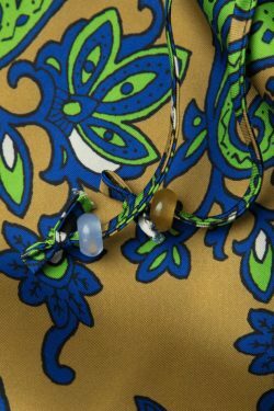 Y2K Aesthetic Cargo Skirt in Paisley Print for Women - Coquette Style Grunge Fashion