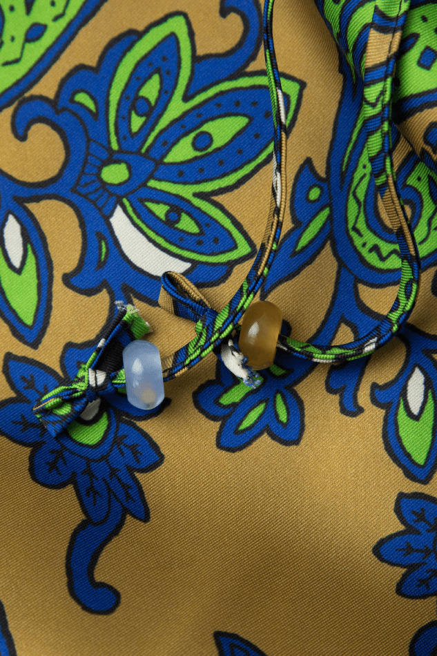 Y2K Aesthetic Cargo Skirt in Paisley Print for Women - Coquette Style Grunge Fashion