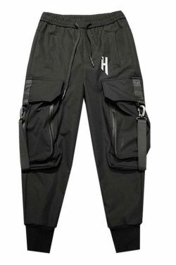 Y2K Aesthetic Cargo Skirt: Oversized Pocket Cargo Pants for Women - Coquette Fashion