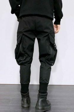 Y2K Aesthetic Cargo Skirt: Oversized Pocket Cargo Pants for Women - Coquette Fashion