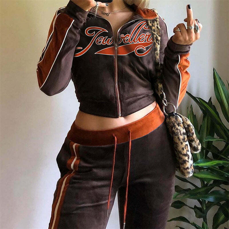 Y2K Aesthetic Cargo Skirt Set with Coquette Style Hoodie - Vintage Street Style Suit Y2K Aesthetic Cargo Skirt Set with Coquette Style Hoodie - Vintage Street Style Suit