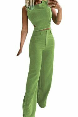 Y2K Aesthetic Cargo Skirt Suit with Coquette Style and Grunge Vibes