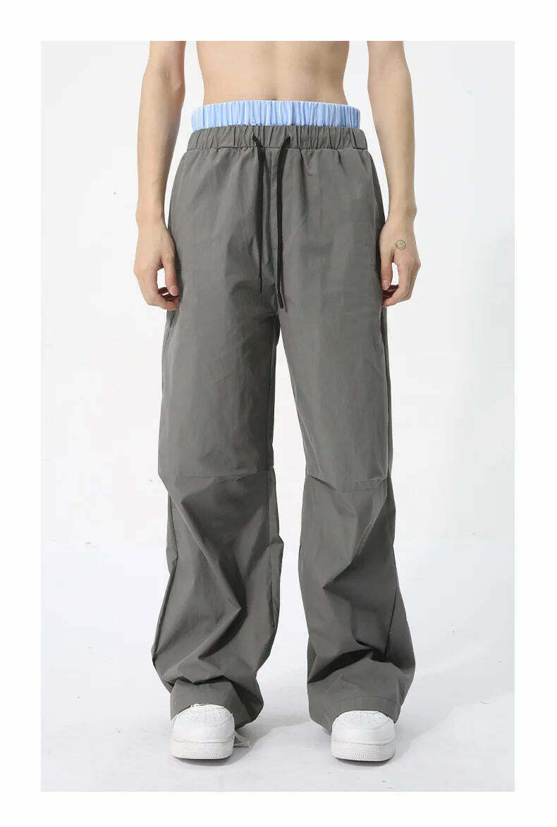 Y2K Aesthetic Cargo Skirt with Boxer Waistband and Pleated Knee Shell