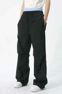 Y2K Aesthetic Cargo Skirt with Boxer Waistband and Pleated Knee Shell