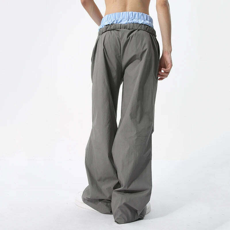 Y2K Aesthetic Cargo Skirt with Boxer Waistband and Pleated Knee Shell