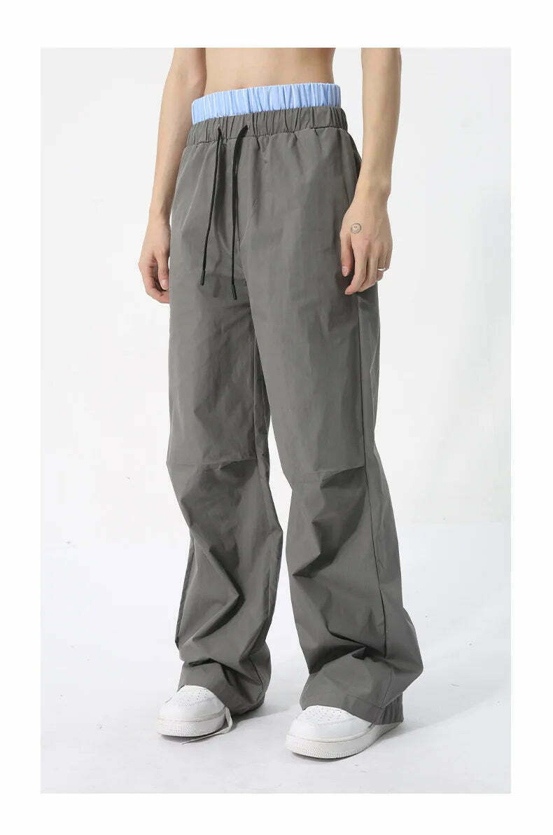 Y2K Aesthetic Cargo Skirt with Boxer Waistband and Pleated Knee Shell