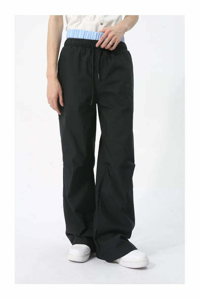 Y2K Aesthetic Cargo Skirt with Boxer Waistband and Pleated Knee Shell