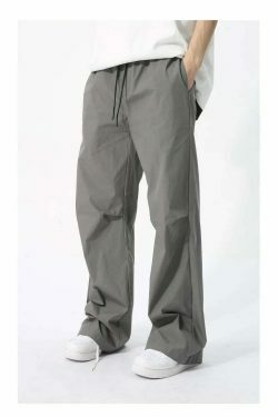 Y2K Aesthetic Cargo Skirt with Boxer Waistband and Pleated Knee Shell