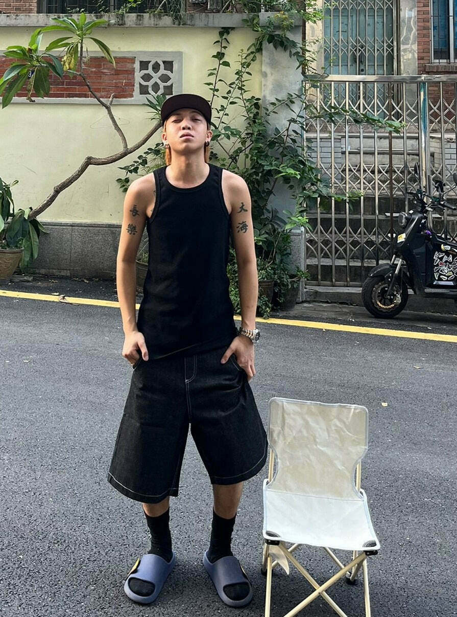 Y2K Aesthetic Cargo Skirt with Contrast Stitching - Coquette Grunge Fashion Y2K Aesthetic Cargo Skirt with Contrast Stitching - Coquette Grunge Fashion