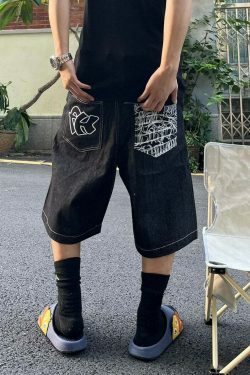 Y2K Aesthetic Cargo Skirt with Contrast Stitching - Coquette Grunge Fashion