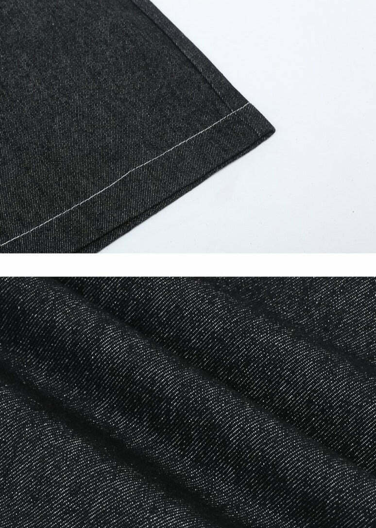 Y2K Aesthetic Cargo Skirt with Contrast Stitching - Coquette Grunge Fashion Y2K Aesthetic Cargo Skirt with Contrast Stitching - Coquette Grunge Fashion