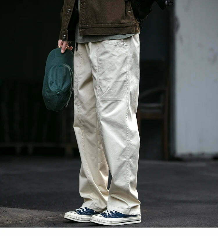 Y2K Aesthetic Cargo Skirt with Coquette Style and Grunge Vibes - Straight Leg Belted Workwear Pants Y2K Aesthetic Cargo Skirt with Coquette Style and Grunge Vibes - Straight Leg Belted Workwear Pants