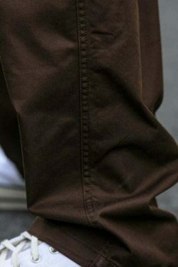 Y2K Aesthetic Cargo Skirt with Coquette Style and Grunge Vibes - Straight Leg Belted Workwear Pants